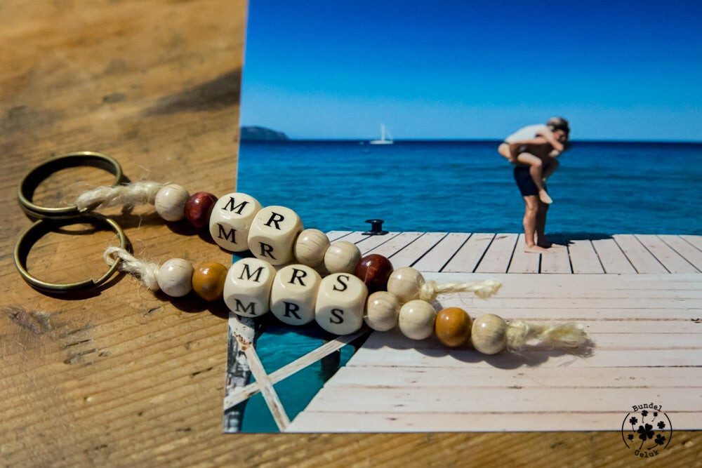 Mr & Mrs 2-sleutelhangers