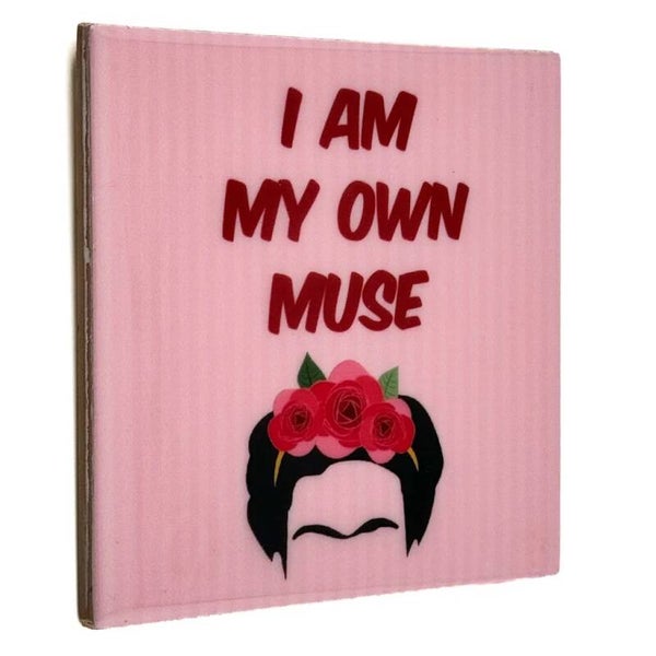 Tegeltje met tekst | I am my own muse