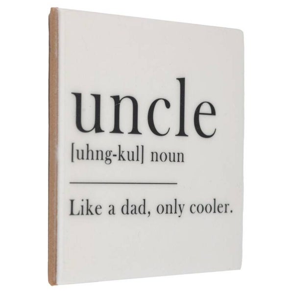 Tegeltje met tekst | uncle