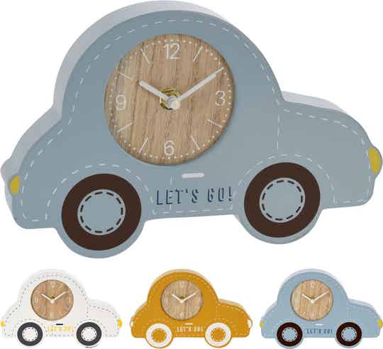 Houten auto klok