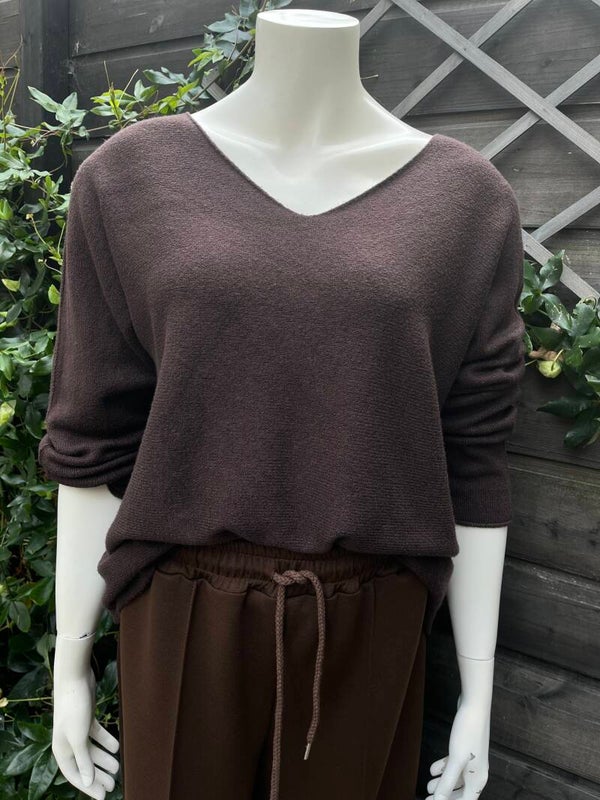 VED-basic trui | bruin