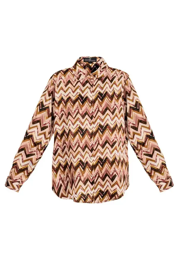 Blouse zigzag | nature