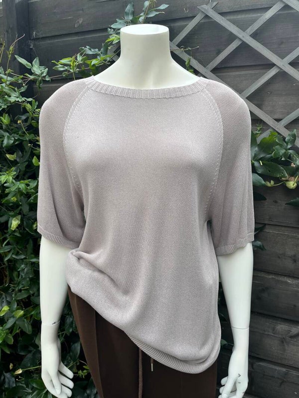 VED-basic viscose ronde hals | taupe