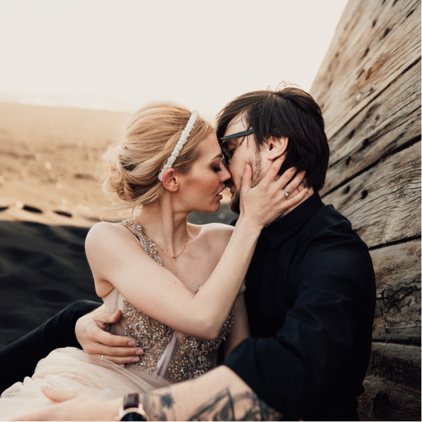 LB satin and pearls WS