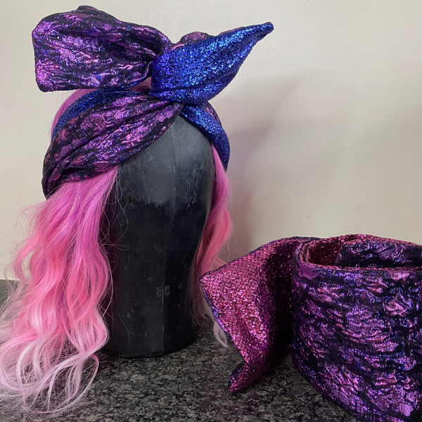 Tulband paars met Roze