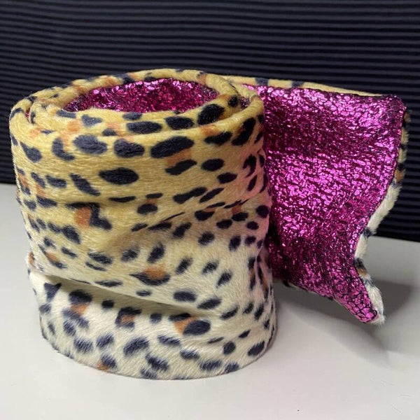 Tulband Luipaard met roze