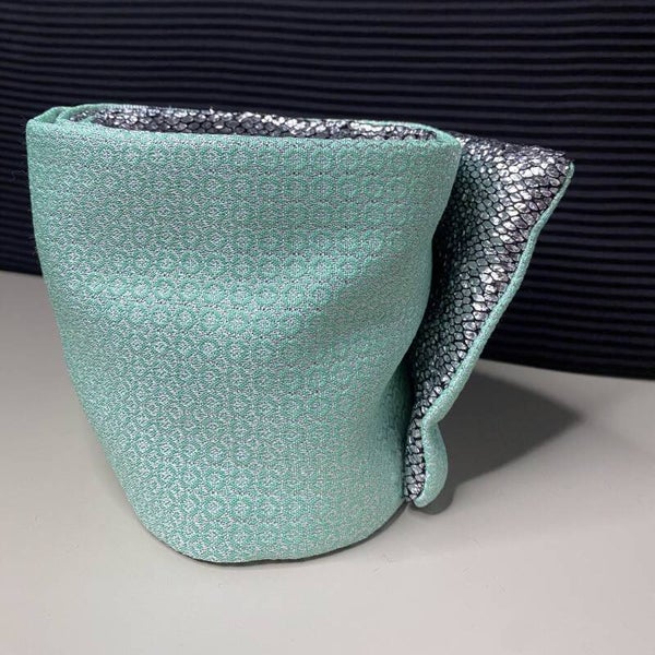 Tulband mint groen met zilver