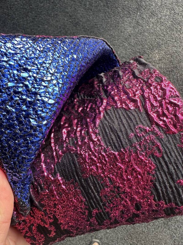 Tulband roze zwart blauw