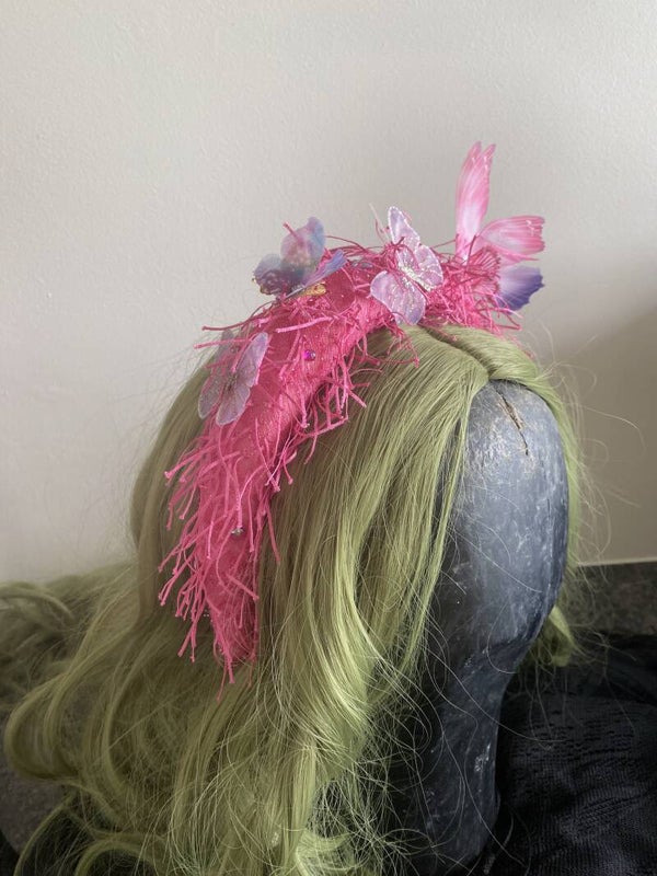 Haarband Vlinders Roze