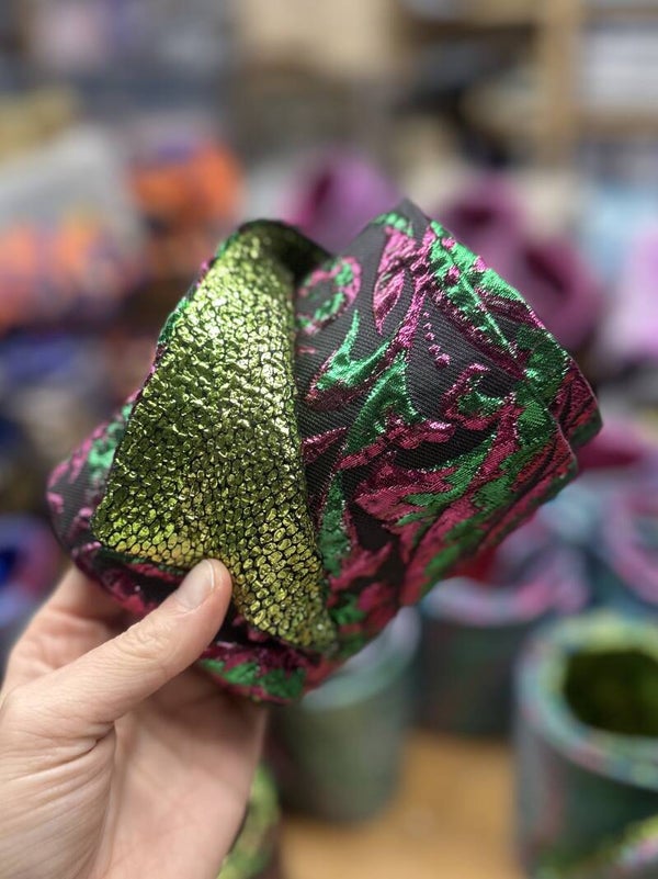 Tulband roze groen met groen