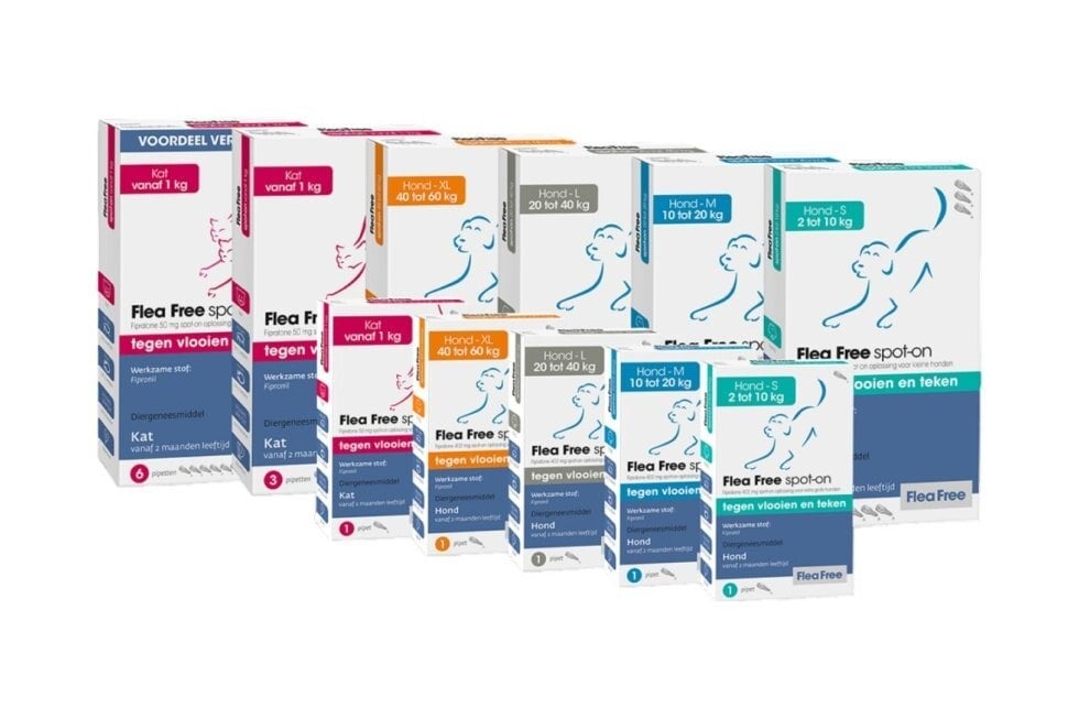 Flea Free Spot-On Vlooien Pipet