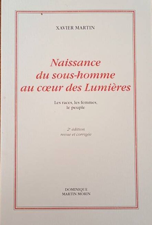 Naissance du sous-homme au coeur des lumières