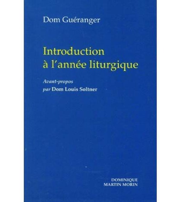 Introduction à l'année liturgique