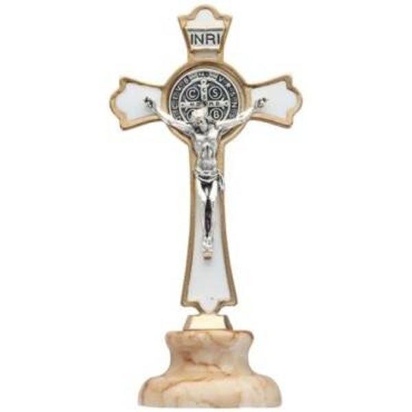 Croix de saint Benoît émaillée