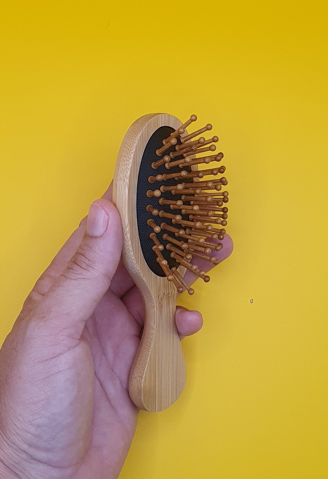 Petite brosse ronde en bois