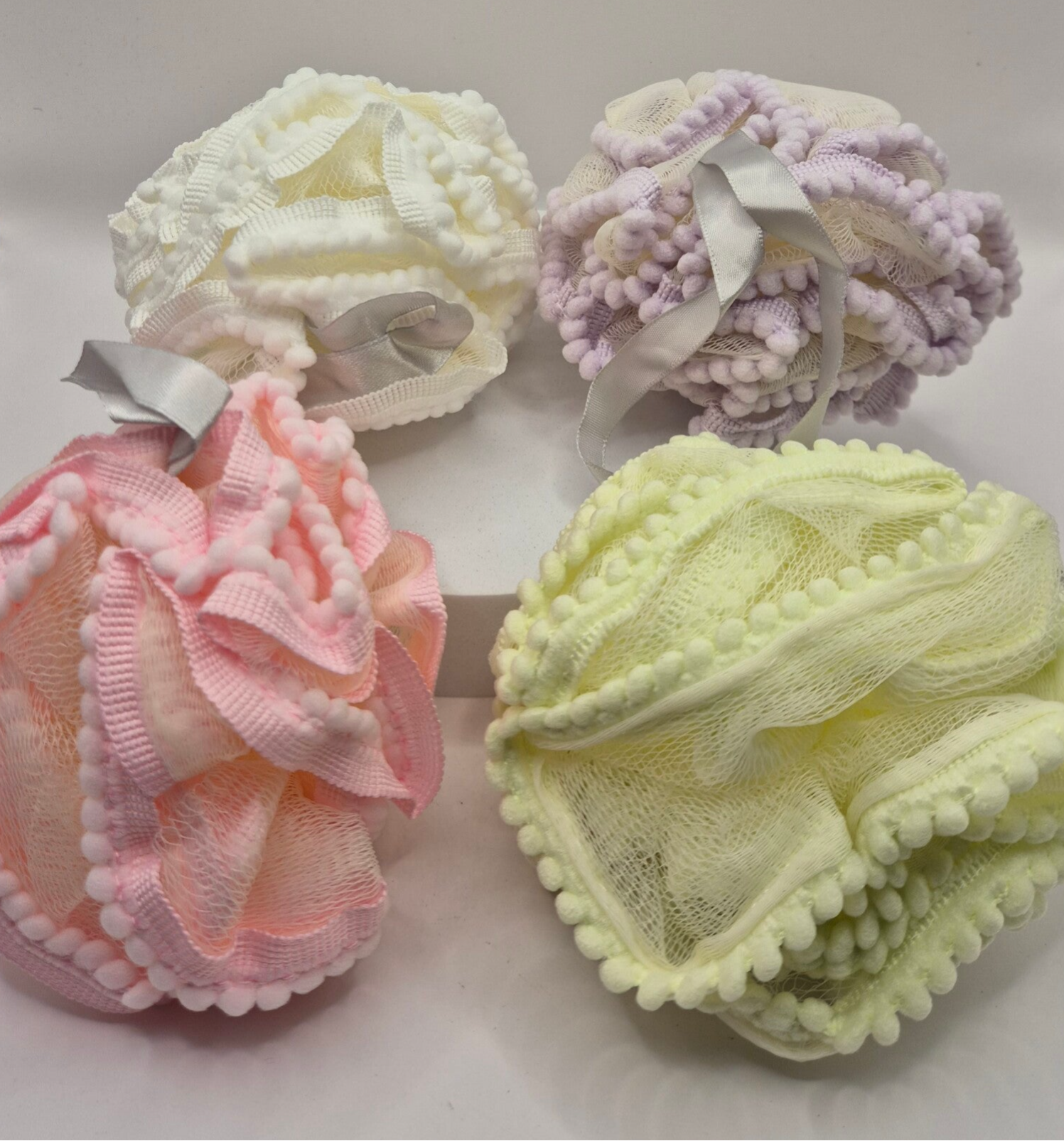 éponges en dentelle super exfoliantes