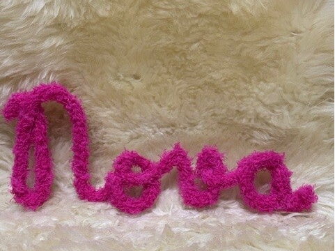 Punniknaam teddystof Maat M