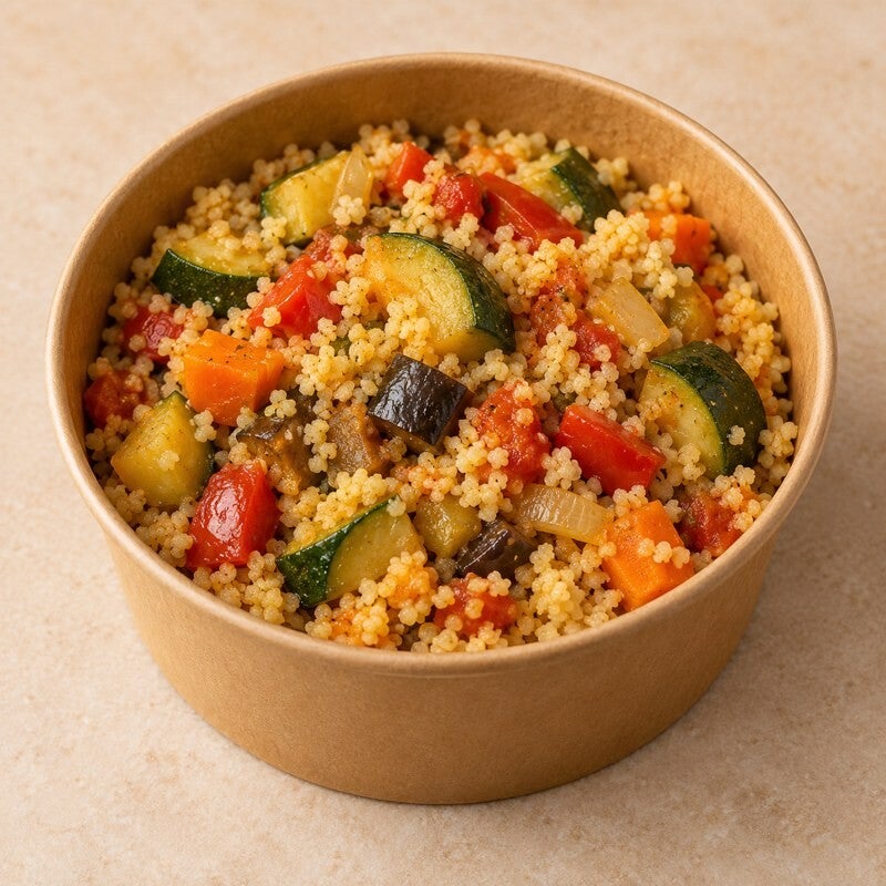 Cuscús de verduras, imagen referencial