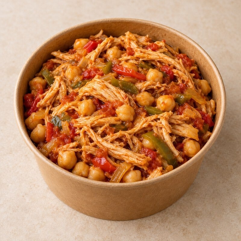 Ropa vieja de pollo, imagen referencial