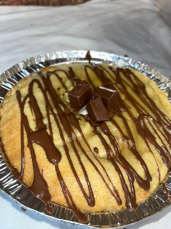 Kinder bars and Nutella cookie bowl
