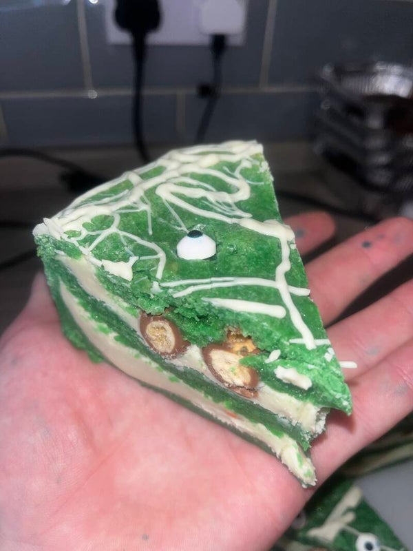 Halloween mouldy eye pie