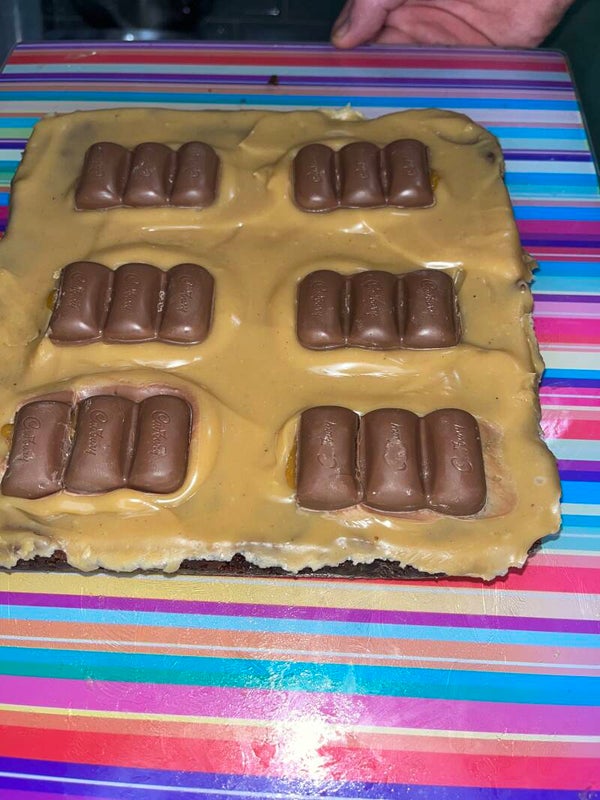 Dairy milk caramel brownies