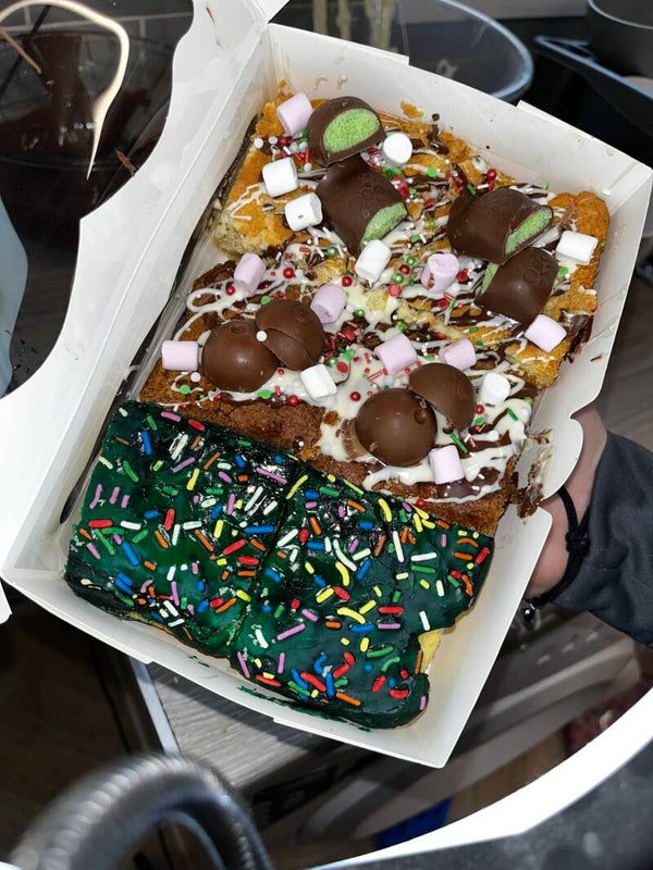 Christmas Treat Box school cake, mint aero, caramel Lindor (order or pre order)