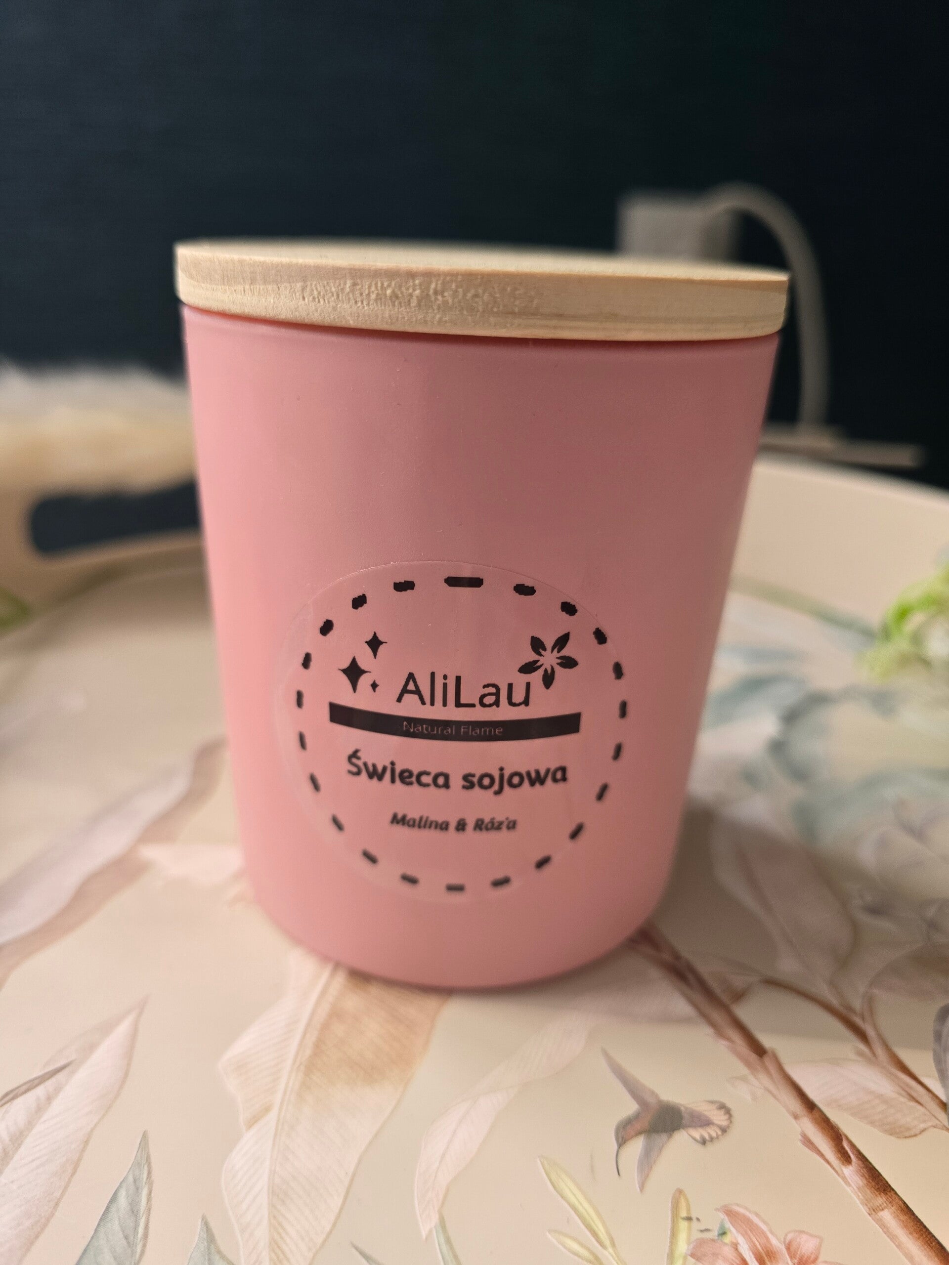 Świeca sojowa ;Malina & Róża