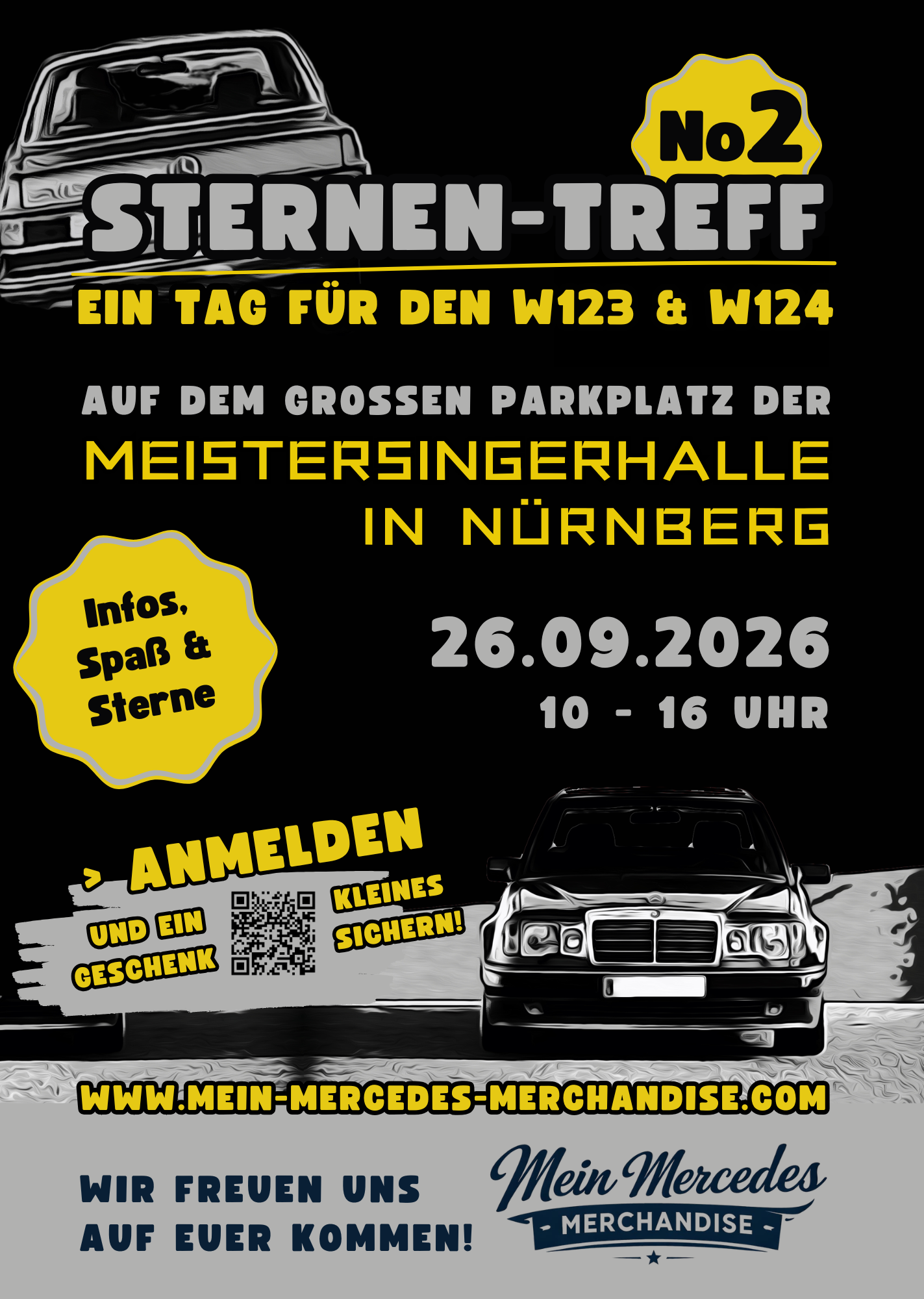 2. Sternen-Treff in NÜRNBERG - Ein Tag für den W123 & W124