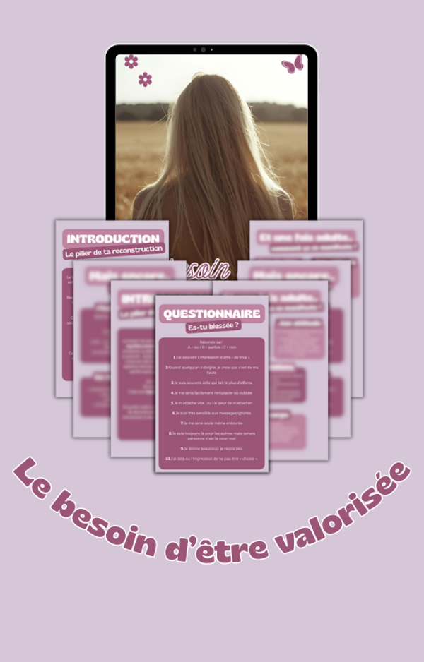 E-book : Le besoin d'être valorisée