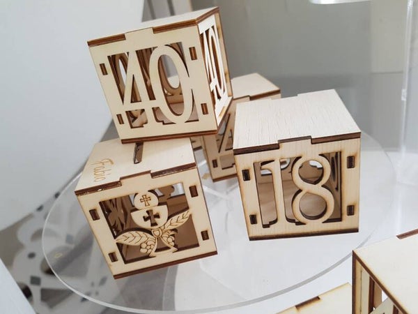 scatola portaconfetti vuota