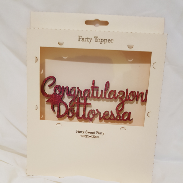 Topper torta laurea
