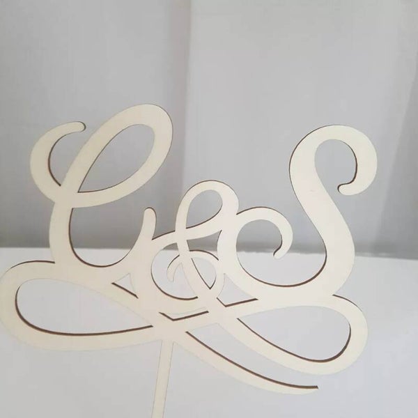 Topper Con personalizzazione del nome o Iniziali