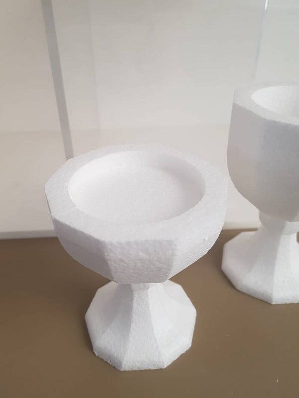 calice polistirolo cavo