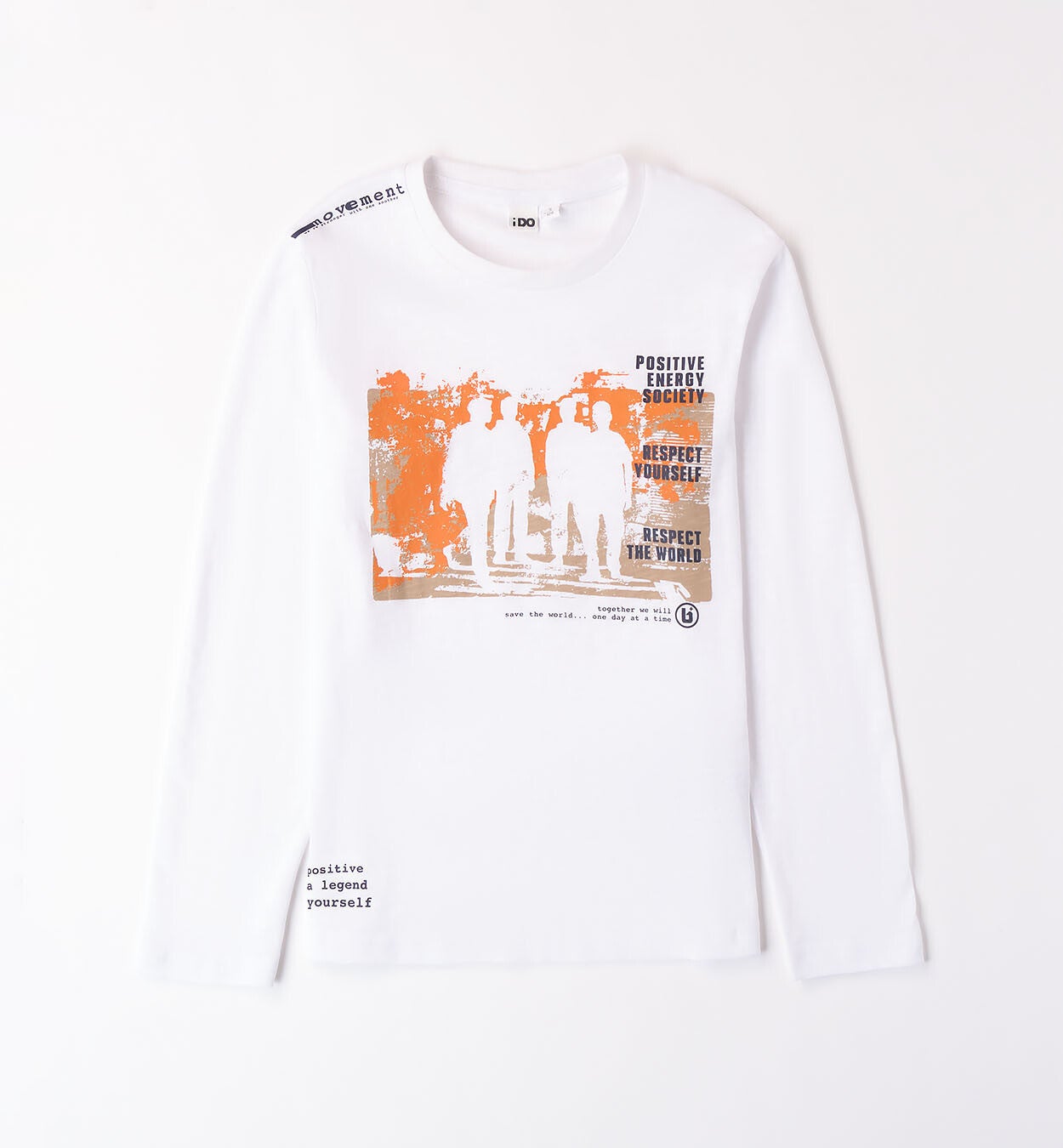 Maglietta bianca con stampa