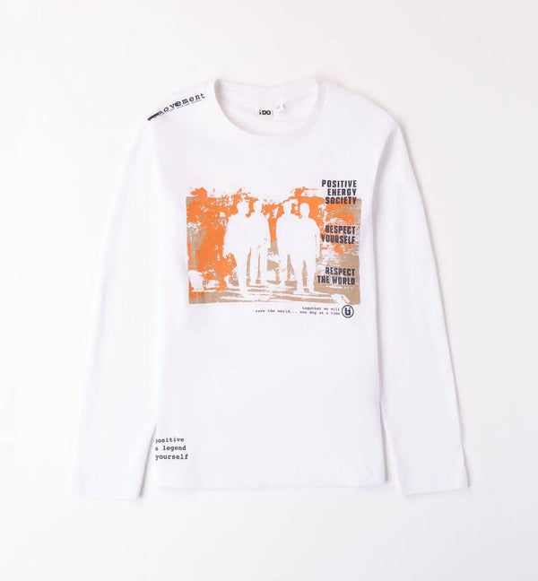 Maglietta bianca con stampa