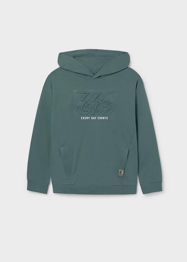 Felpa con cappuccio pino