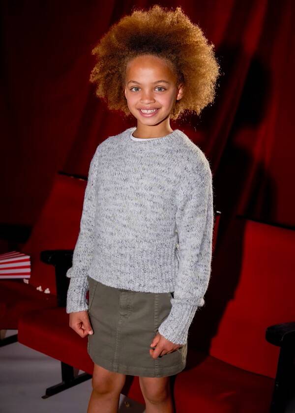 Maglione in tricot oliva