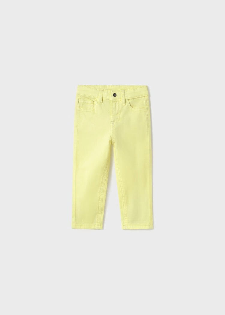 Pantalone cinque tasche giallo
