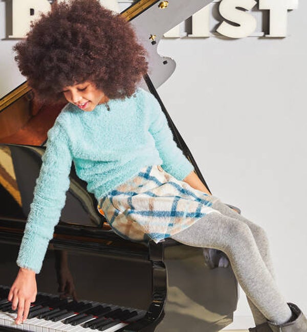 Completo maglione e shorts acqua