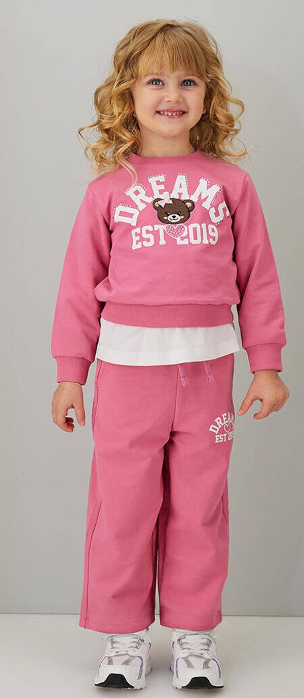 Tuta 3 pezzi rosa