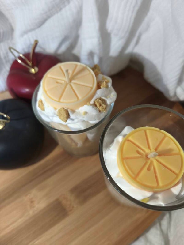 Bougie citron meringuée