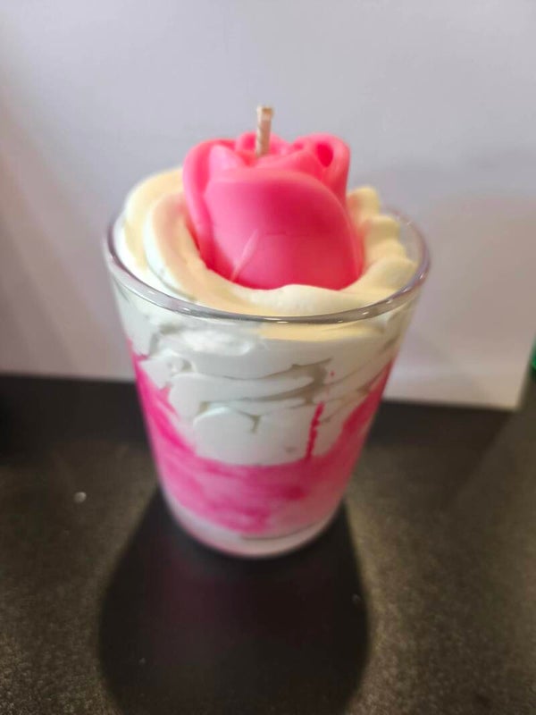 Bougie Rose vanillé