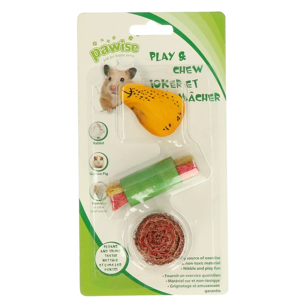 Pawise Wooden Loofah Pretty Toys