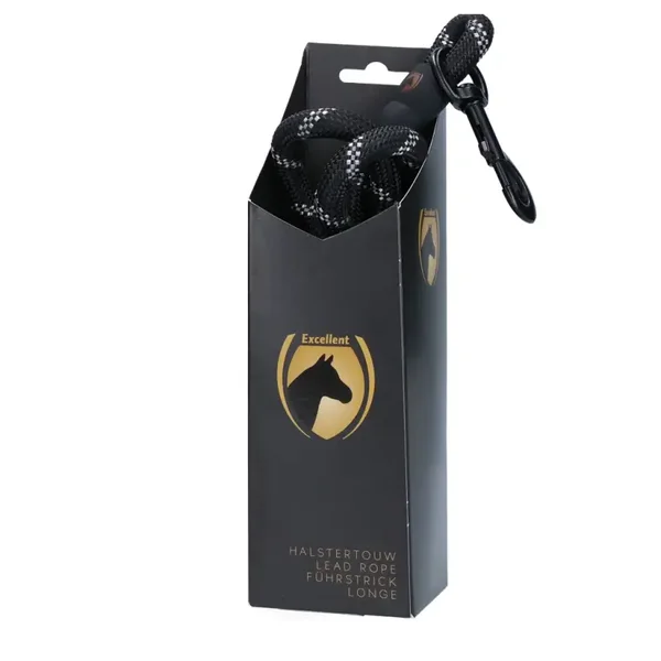 Halstertouw Exclusive Reflective Zwart