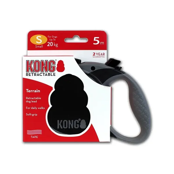 KONG Retractable Leash - Terrain Zwart