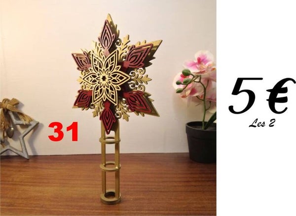 Etoile de Noël 3D