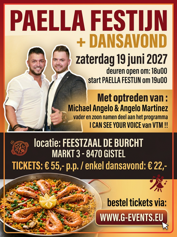 ZATERDAG 19 JUNI 2027: ENKEL DANSAVOND + ZANG