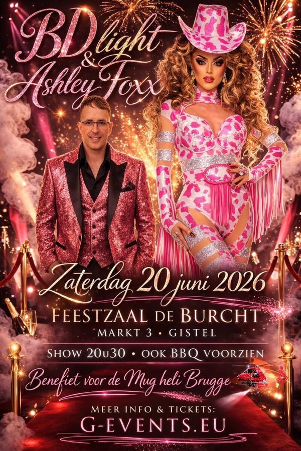 STEUNACTIE MUG HELI BRUGGE - ZATERDAG 20 juni 2026 - ENKEL DANSPARTY