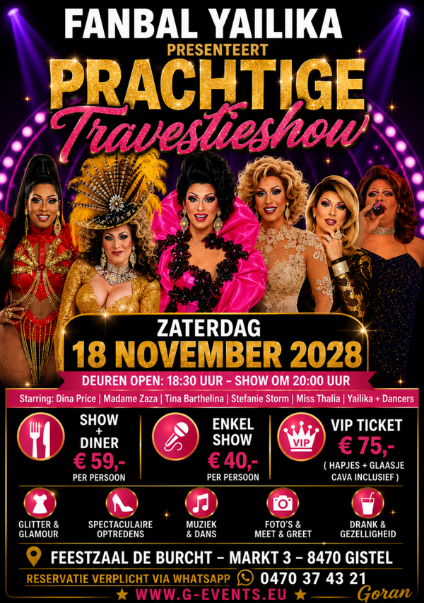 FANBAL YAILIKA - ZATERDAG 18 NOVEMBER 2028